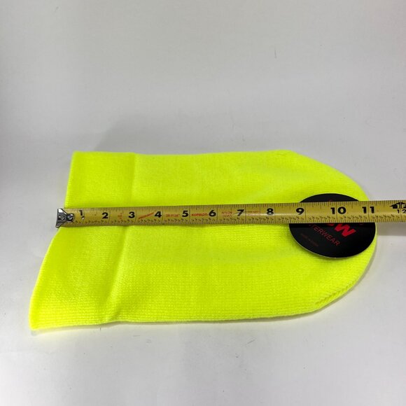 SGW Beanie Skull Hat Ski High Vis Green Knit Winter Workwear Outdoor Mens - Picture 12 of 12